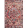 Livabliss Iris IRS2310 Bright Red Navy Area Rug 2 ft. 3 in. X 3 ft. 9 in. Rectangle