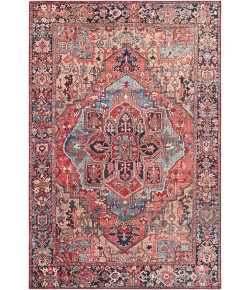 Livabliss Iris IRS2310 Bright Red Navy Area Rug 2 ft. 3 in. X 3 ft. 9 in. Rectangle
