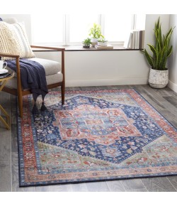 Livabliss Iris IRS2312 Navy Peach Area Rug 9 ft. X 12 ft. Rectangle