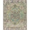 Livabliss Iris IRS2361 Dark Green Dark Blue Area Rug 2 ft. 6 in. X 7 ft. 6 in. Runner