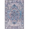 Livabliss Iris IRS2362 Denim Dark Blue Area Rug 2 ft. 6 in. X 7 ft. 6 in. Runner