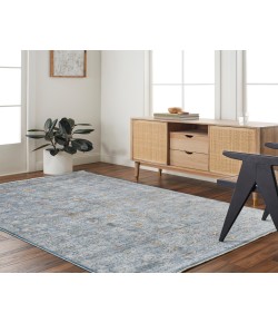 Surya Isfahan ISF2307 Gray Dark Blue Area Rug 7 ft. 10 in. X 9 ft. 10 in. Rectangle