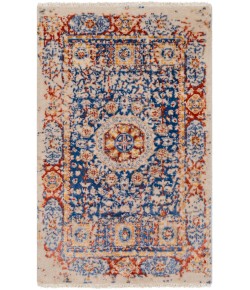 Surya Ivorine IVR1001 Navy Burnt Orange Area Rug 2 ft. X 3 ft. Rectangle