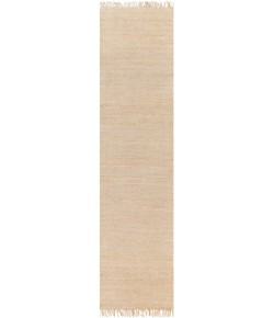 Livabliss Jute JUITE Cream Area Rug 3 ft. X 12 ft. Runner