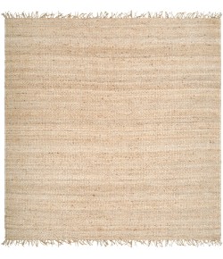 Livabliss Jute Bleached JUITE Cream Area Rug 8 ft. Square