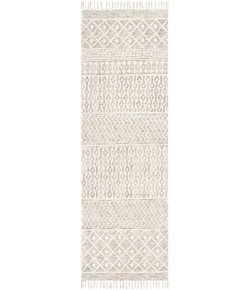 Livabliss July JUY2302 Charcoal Beige Area Rug 2 ft. 6 in. X 8 ft. Runner