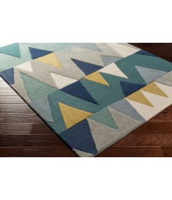 Livabliss Kennedy KDY3012 Bright Blue Aqua Area Rug 10 ft. X 14 ft. Rectangle