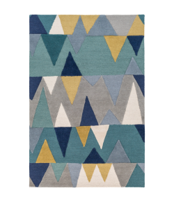 Livabliss Kennedy KDY3012 Bright Blue Aqua Area Rug 10 ft. X 14 ft. Rectangle