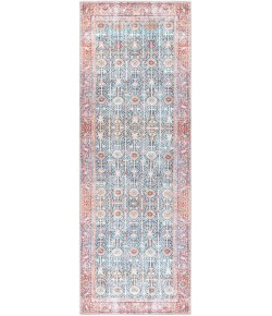 Livabliss Kemer KMR2301 Blue Pale Blue Area Rug 2 ft. 7 in. X 10 ft. Runner