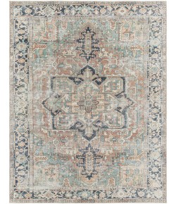 Livabliss Kemer KMR2307 Seafoam Brick Red Area Rug 5 ft. 3 in. X 7 ft. Rectangle