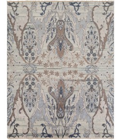 Surya Kushal KUS2302 Silver Gray White Area Rug 8 ft. X 10 ft. Rectangle