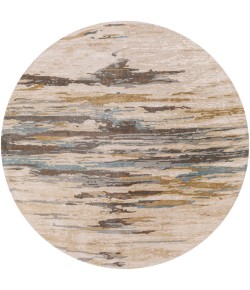 Surya Kavita KVT2301 Light Beige Gray Area Rug 10 ft. Round Round