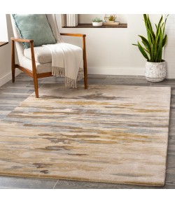 Surya Kavita KVT2301 Light Beige Gray Area Rug 10 ft. Round Round