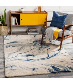 Surya Kavita KVT2315 Navy Denim Area Rug 12 ft. Round Round