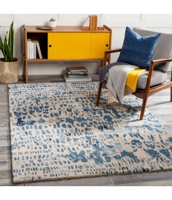 Surya Kavita KVT2316 Navy Denim Area Rug 12 ft. Round Round