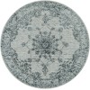 Livabliss Laila LAA2302 Dark Blue Teal Area Rug 5 ft. 3 in. Round