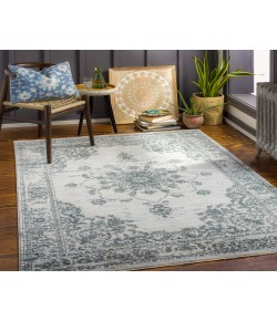 Livabliss Laila LAA2302 Dark Blue Teal Area Rug 5 ft. 3 in. Round