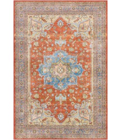 Livabliss Leicester LEC2304 Burnt Orange Denim Area Rug 5 ft. 3 in. X 7 ft. Rectangle