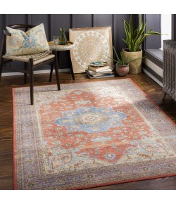 Livabliss Leicester LEC2304 Burnt Orange Denim Area Rug 5 ft. 3 in. X 7 ft. Rectangle