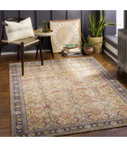 Livabliss Leicester LEC2305 Dark Blue Burnt Orange Area Rug 8 ft. 10 in. X 11 ft. 9 in. Rectangle