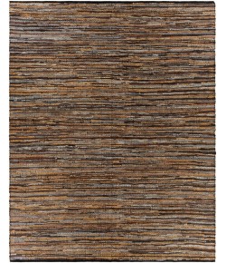 Livabliss Log Cabin LGC1000 Dark Brown Camel Area Rug 8 ft. X 10 ft. Rectangle