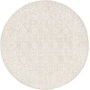 Surya Louvre LOU2301 Khaki Cream Area Rug 8 ft. Round