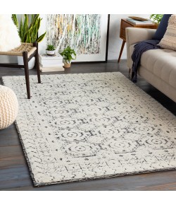Surya Louvre LOU2303 Black Ivory Area Rug 8 ft. Round