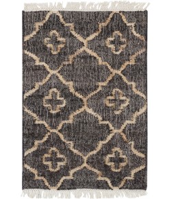 Surya Laural LRL6013 Black Khaki Area Rug 2 ft. 6 in. X 8 ft. Runner