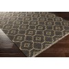 Surya Laural LRL6013 Black Khaki Area Rug 2 ft. 6 in. X 8 ft. Runner