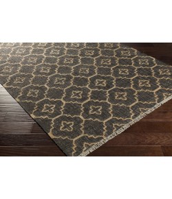 Surya Laural LRL6013 Black Khaki Area Rug 2 ft. 6 in. X 8 ft. Runner