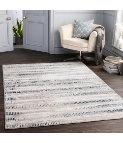 Livabliss Lustro LSR2309 Dark Blue Beige Area Rug 6 ft. 7 in. X 9 ft. Rectangle