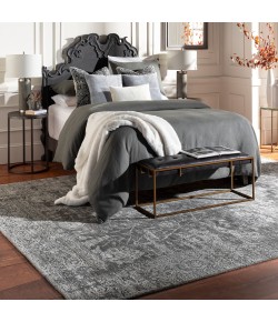 Surya Lucknow LUC2301 Charcoal Light Gray Area Rug 8 ft. X 10 ft. Rectangle