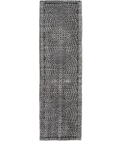 Surya Livorno LVN2305 Black Ivory Area Rug 2 ft. 6 in. X 8 ft. Runner