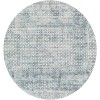 Livabliss Lavadora LVR2320 Ink Blue Blue Area Rug 6 ft. 7 in. Round