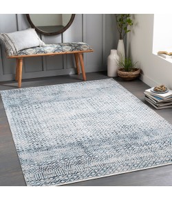 Livabliss Lavadora LVR2320 Ink Blue Blue Area Rug 6 ft. 7 in. Round