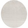 Livabliss Lavadora LVR2321 Gray Light Gray Area Rug 6 ft. 7 in. Round