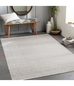 Livabliss Lavadora LVR2321 Gray Light Gray Area Rug 6 ft. 7 in. X 9 ft. Rectangle
