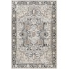 Livabliss Lavadora LVR2322 Black Taupe Area Rug 6 ft. 7 in. Round