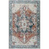 Livabliss Lavadora LVR2323 Ink Blue Blue Area Rug 6 ft. 7 in. Round