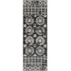Livabliss Lavadora LVR2325 Black Gray Area Rug 2 ft. 7 in. X 7 ft. 3 in. Runner