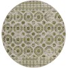 Livabliss Lavadora LVR2326 Black Sage Area Rug 6 ft. 7 in. Round