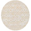 Livabliss Lavadora LVR2327 Mustard Gray Area Rug 6 ft. 7 in. Round