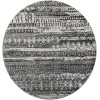 Livabliss Lavadora LVR2330 Black Gray Area Rug 6 ft. 7 in. Round
