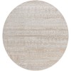 Livabliss Lavadora LVR2331 Light Gray Light Beige Area Rug 6 ft. 7 in. Round