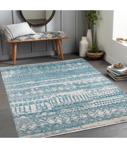 Livabliss Lavadora LVR2332 Blue Gray Area Rug 5 ft. 3 in. X 7 ft. Rectangle