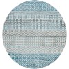 Livabliss Lavadora LVR2335 Ink Blue Black Area Rug 6 ft. 7 in. Round
