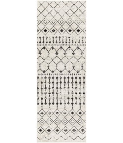 Livabliss Lavadora LVR2336 Black Gray Area Rug 2 ft. 7 in. X 7 ft. 3 in. Runner