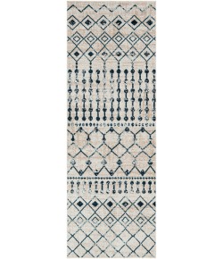 Livabliss Lavadora LVR2338 Ink Blue Blue Area Rug 2 ft. 7 in. X 7 ft. 3 in. Runner