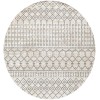 Livabliss Lavadora LVR2339 Ink Blue Gray Area Rug 6 ft. 7 in. Round