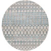 Livabliss Lavadora LVR2340 Blue Ink Blue Area Rug 6 ft. 7 in. Round Round